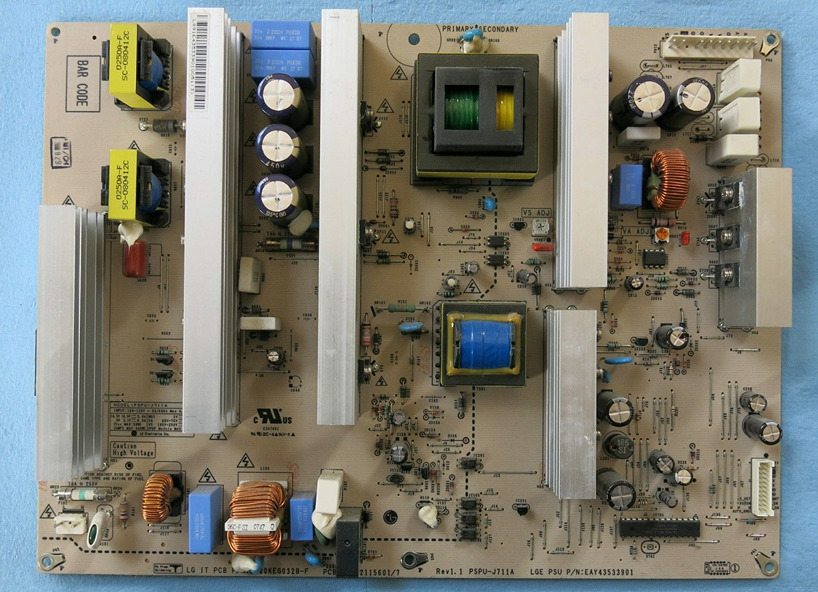 LG EAY43533901 Power Supply Board EAX42115601/7, PSPU-J711A, 230